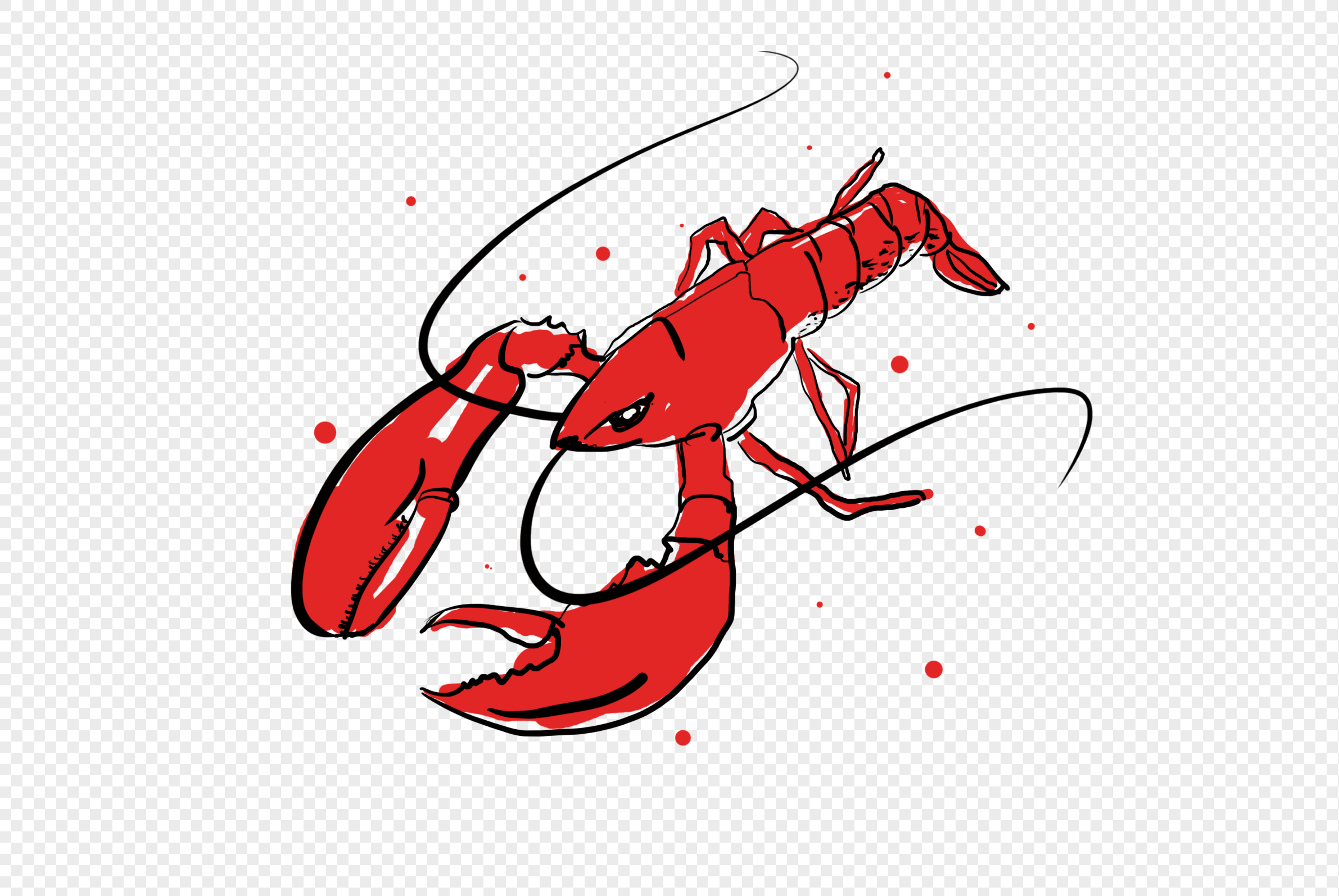 Spicy Bbq Crayfish, Light Red, Animation Light, Spicy Crayfish PNG Free ...