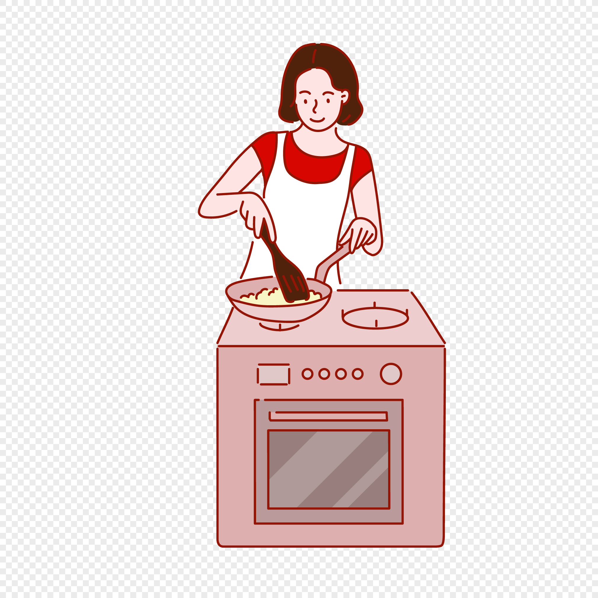 Картинка как мама готовит