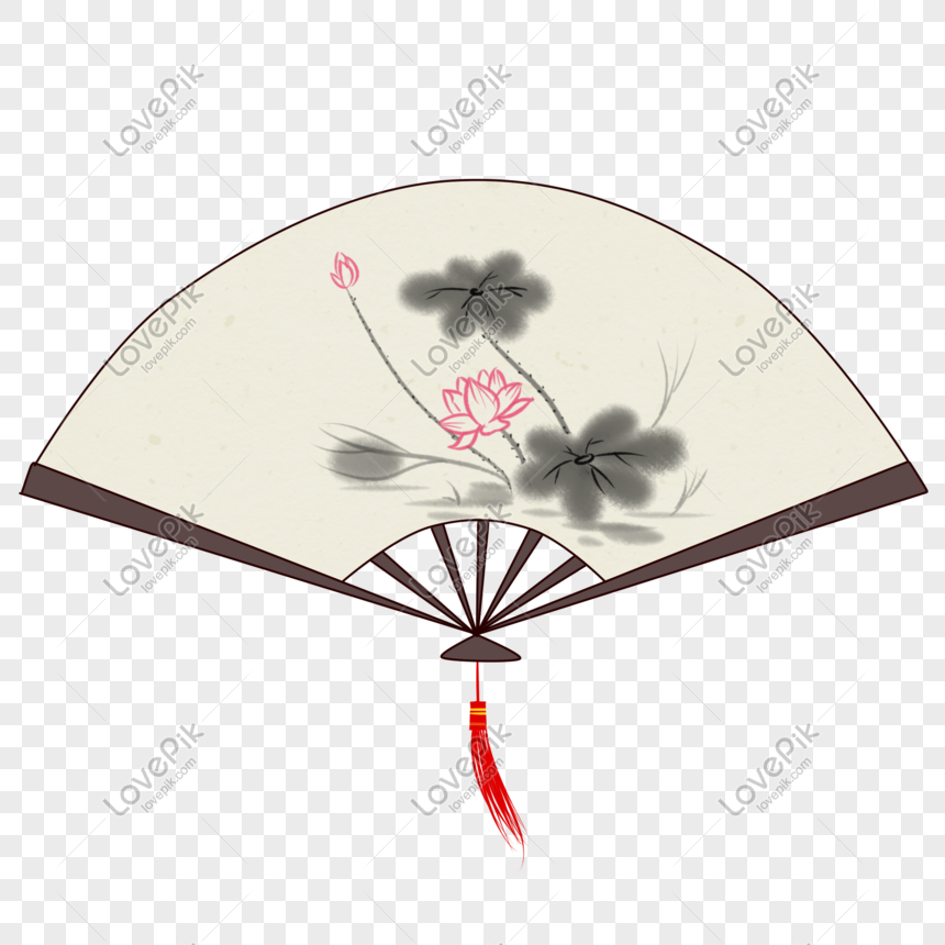 Lixia Lotus Folding Fan PNG Image Free Download And Clipart Image For ...