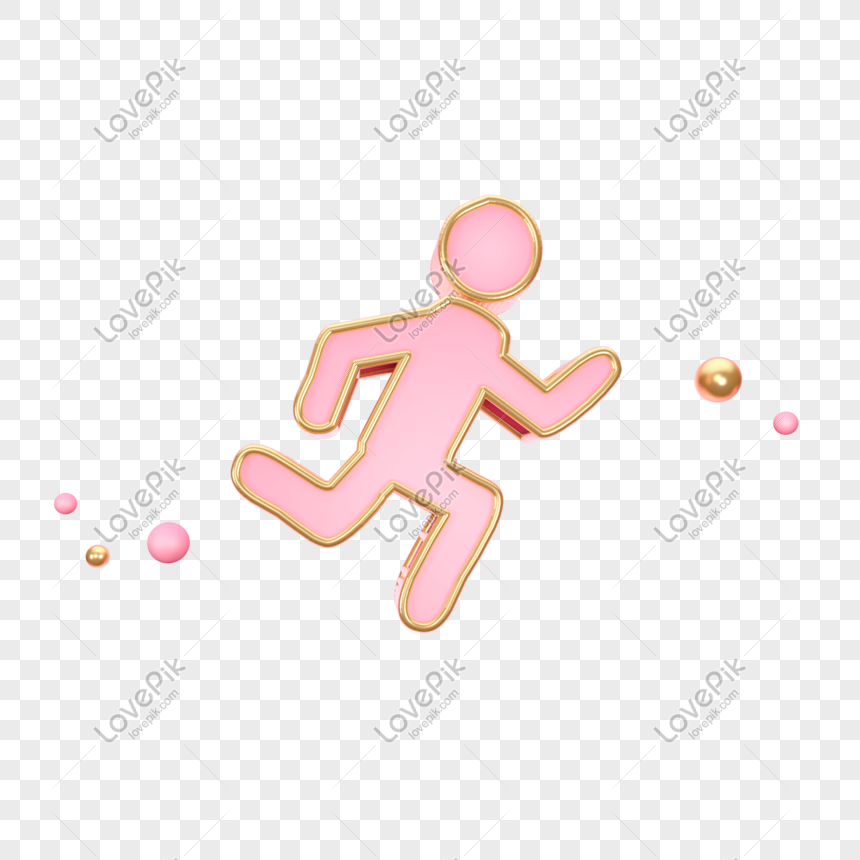 Creative Stereo Running Man Icon Png Image Psd File Free Download Lovepik 401192291