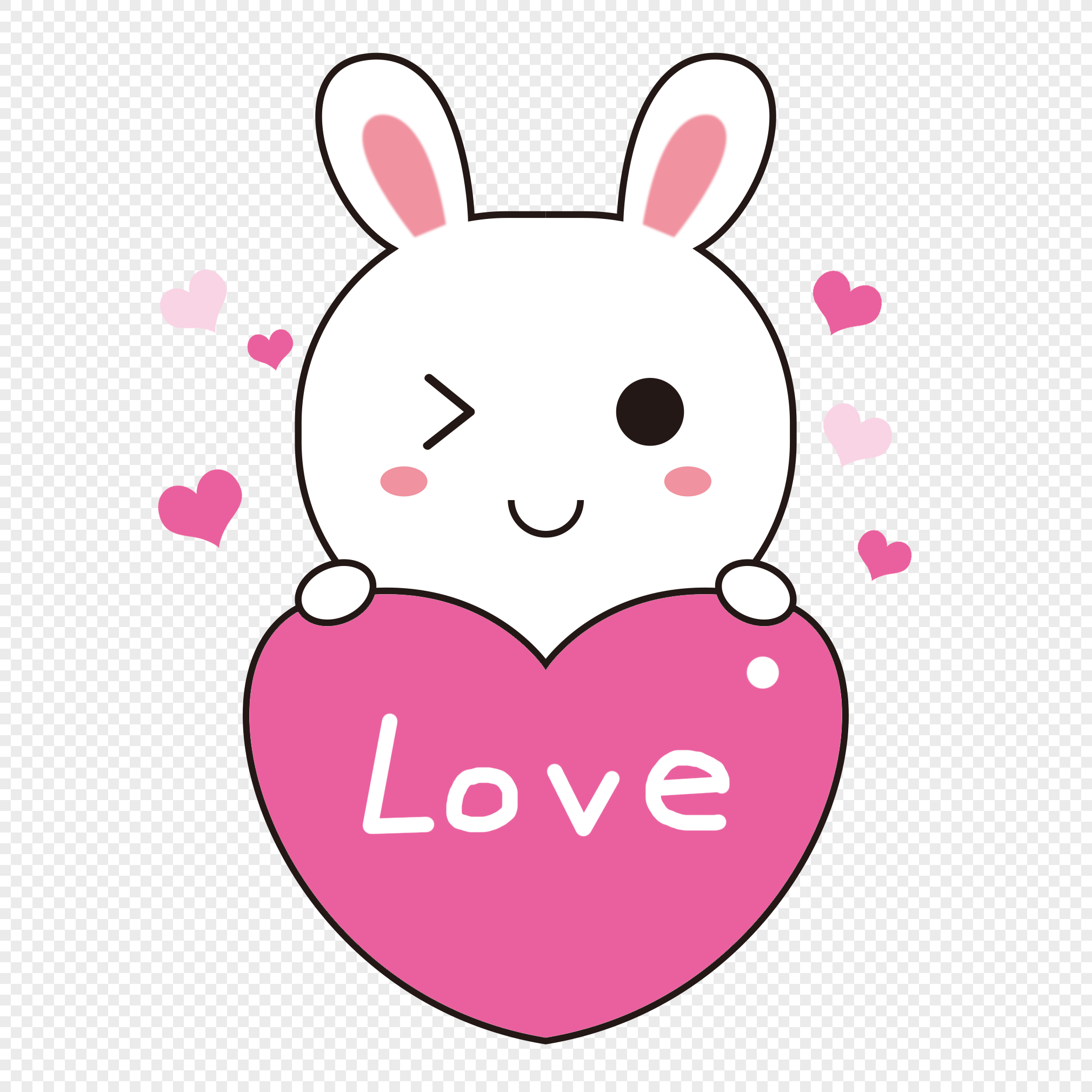Cartoon Love Bunny Images, HD Pictures For Free Vectors Download ...