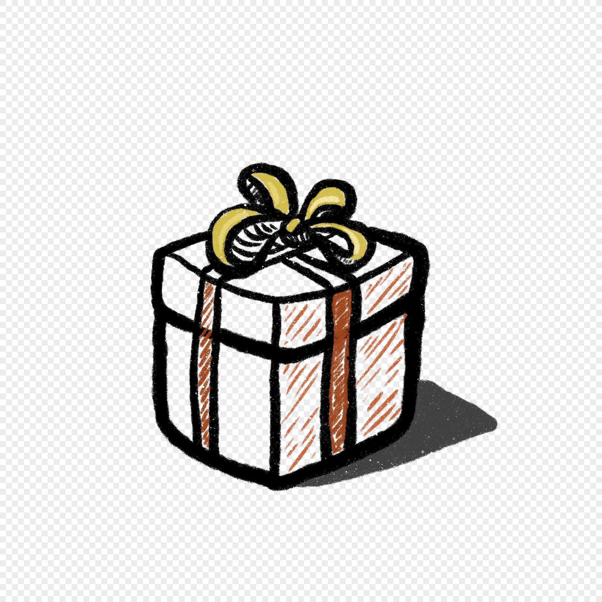 Ilustrasi Kotak  Hadiah Kartun  Persegi PNG grafik gambar  