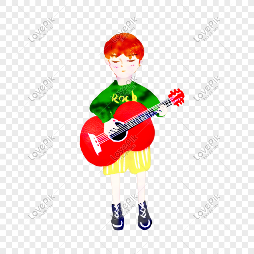 Paling Keren 30 Gambar  Kartun  Anak  Main Gitar  Gambar  