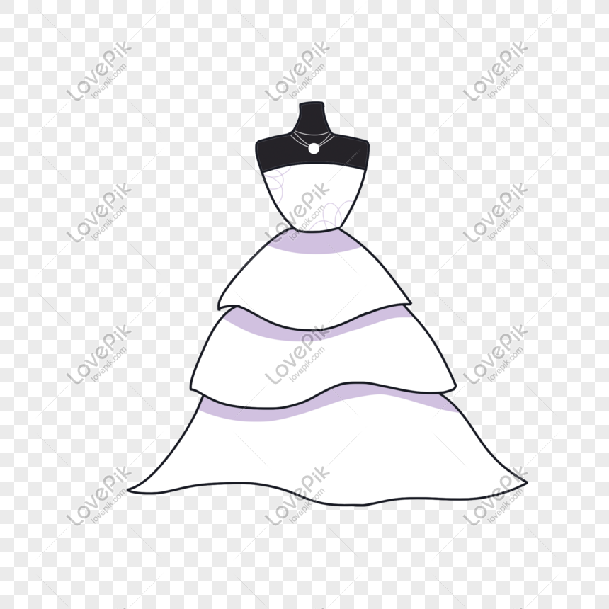 Kain Kartun Putih Musim Bunga Putih Pakaian Perkahwinan Dicat Gambar Unduh Gratis Imej 401204158 Format Psd My Lovepik Com