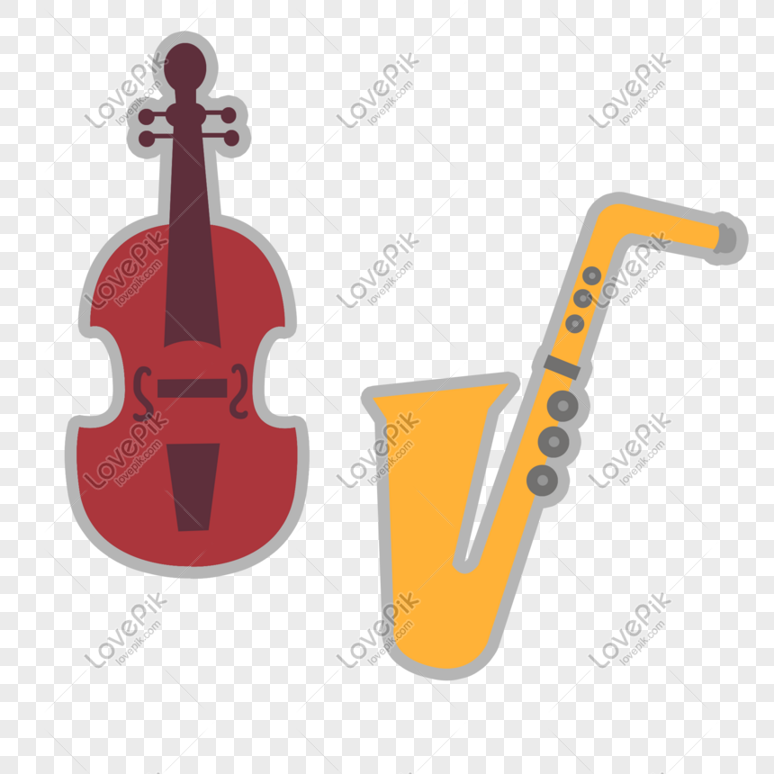 saxofon de violin de viento plano de dibujos animados dibujados imagen descargar prf graficos 401204412 psd imagen formato es lovepik com dibujos animados dibujados