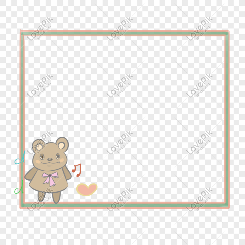 Bear Border Png Image And Clipart Image For Free Download - Lovepik 