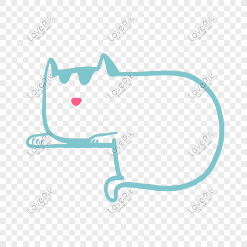 Cat Border, Cat White, Cat Pink, Cat Cute Png Transparent Image And 