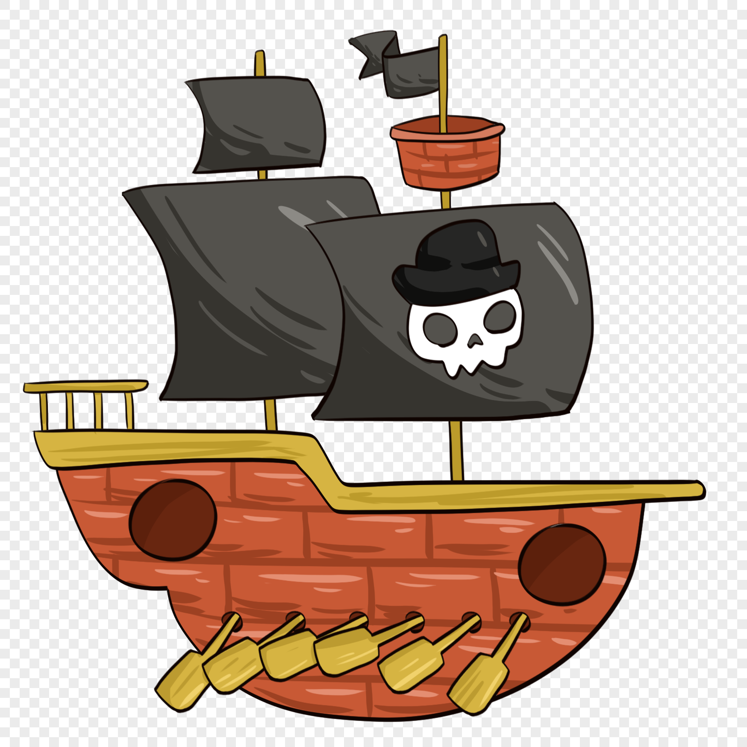Pirate Boat PNG Images With Transparent Background | Free Download On ...
