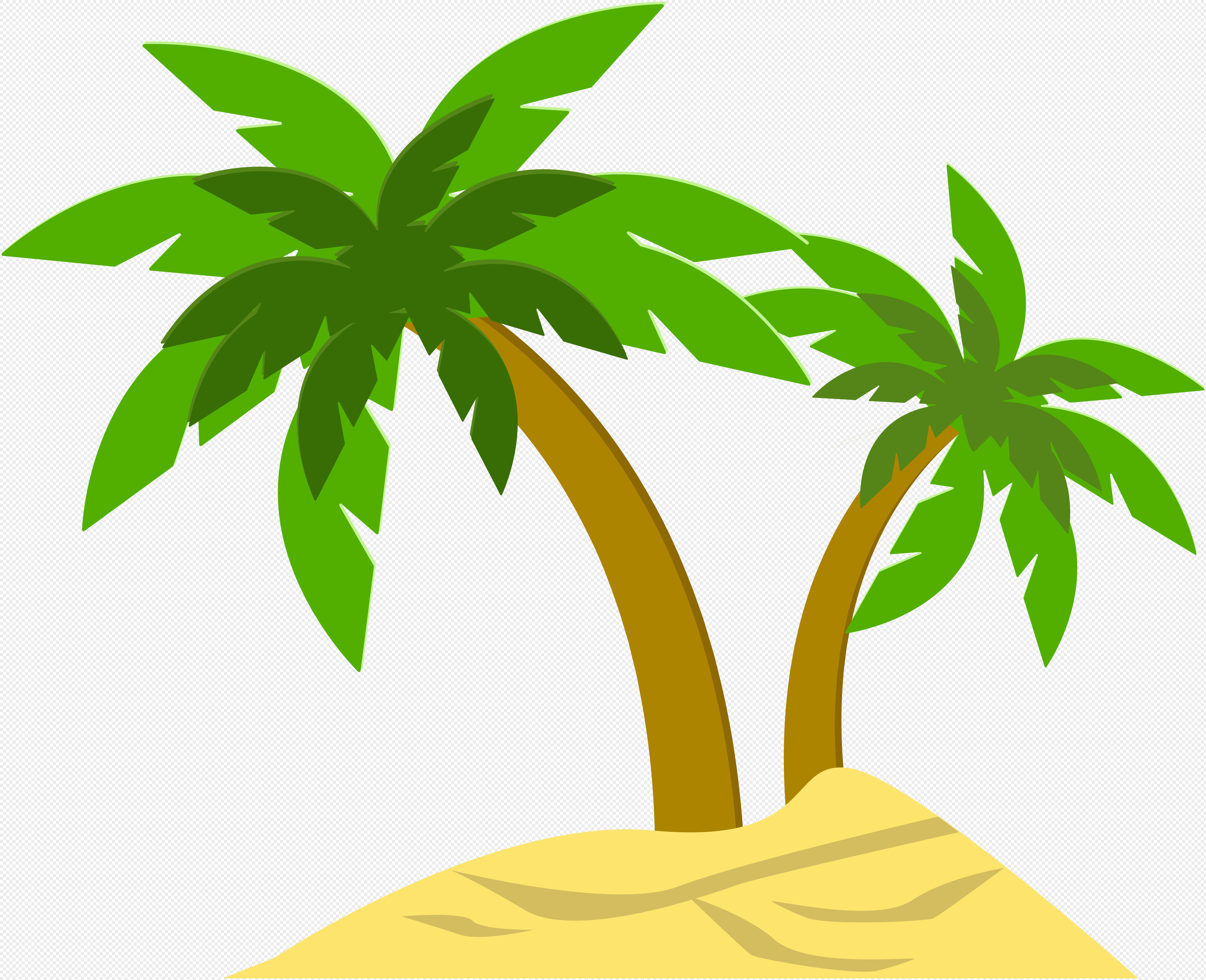  pohon  kelapa  kartun  PNG grafik gambar  unduh gratis Lovepik