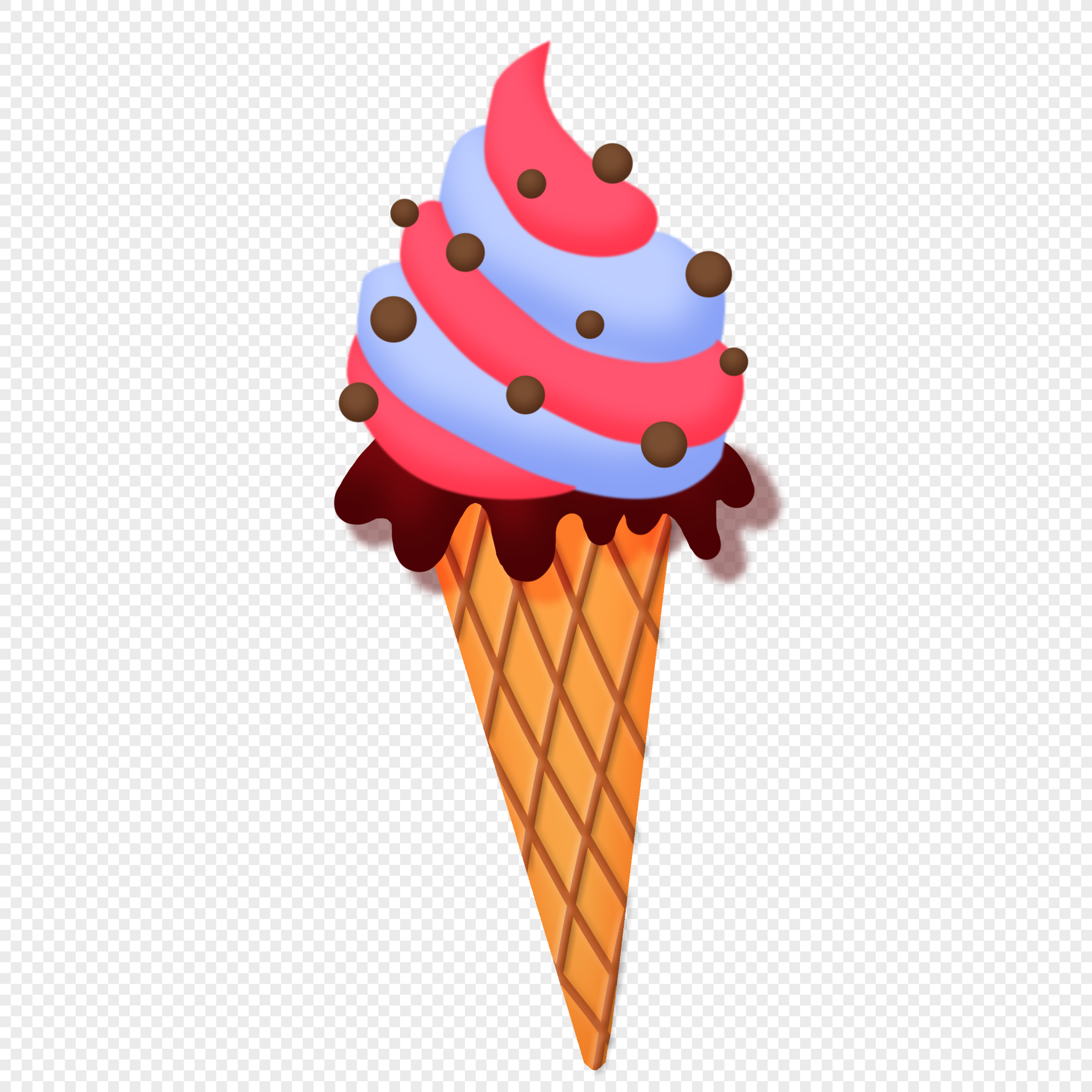 Hand drawn cartoon  colorful ice  cream  png image picture 