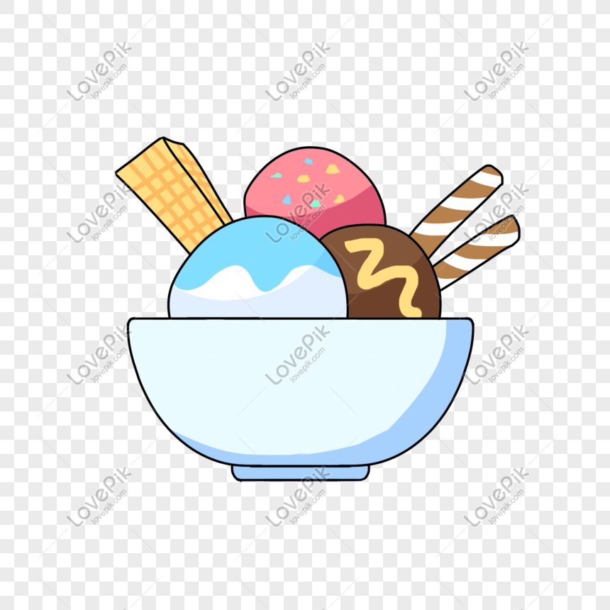 Hand Drawn Cartoon Childrens Day Big Bowl Ice Cream Ball PNG Hd Transparent  Image And Clipart Image For Free Download - Lovepik | 401220894