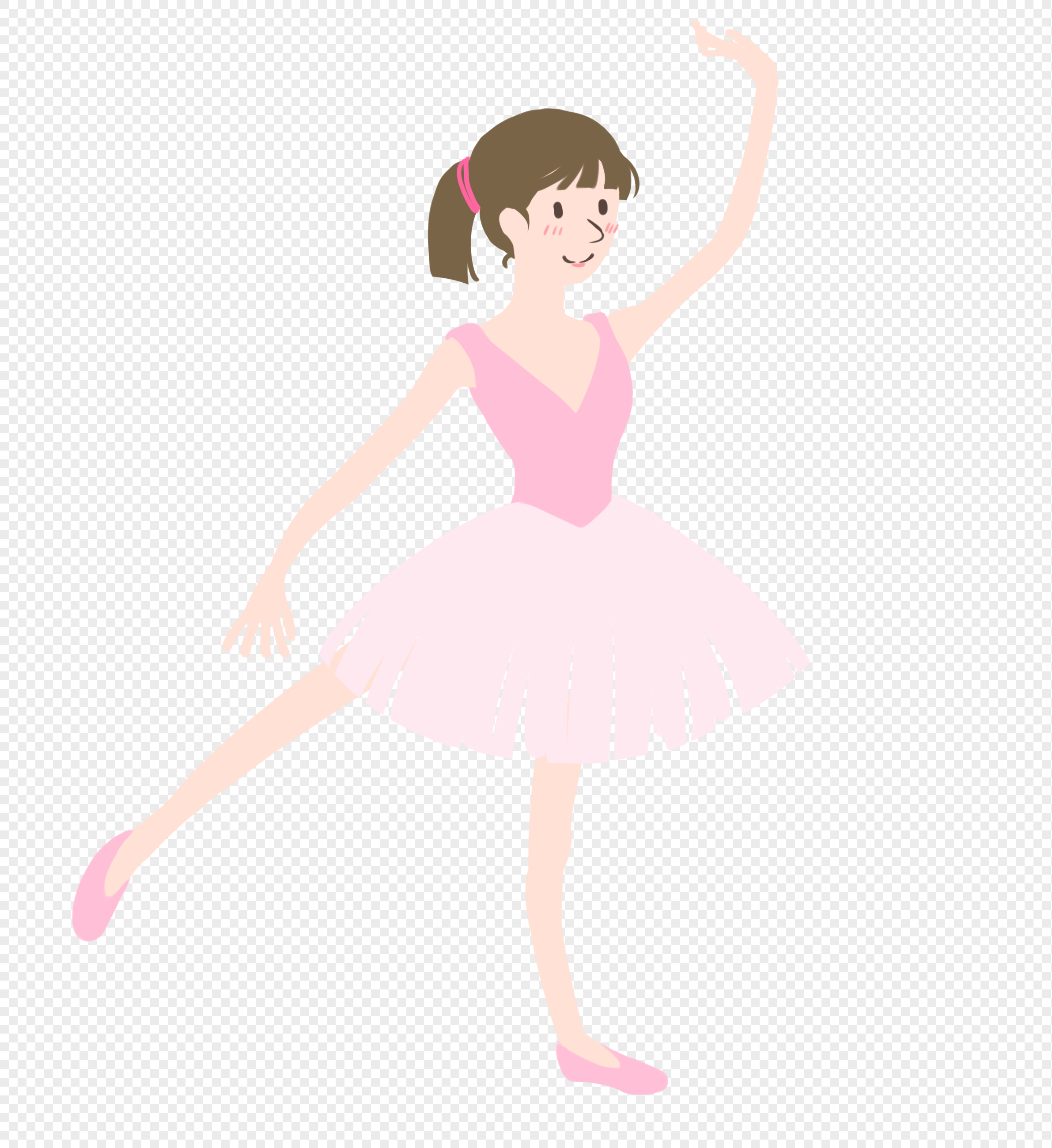 Ballet Manga 3, Ballet Dress, Pink White, Ballet Girl PNG Picture And ...