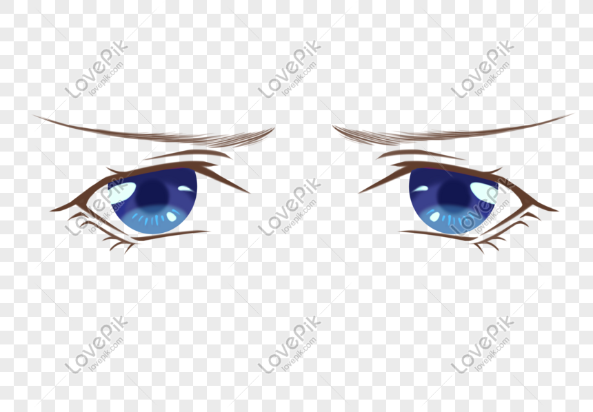 Anime Ojos Azules PNG Imágenes Gratis - Lovepik