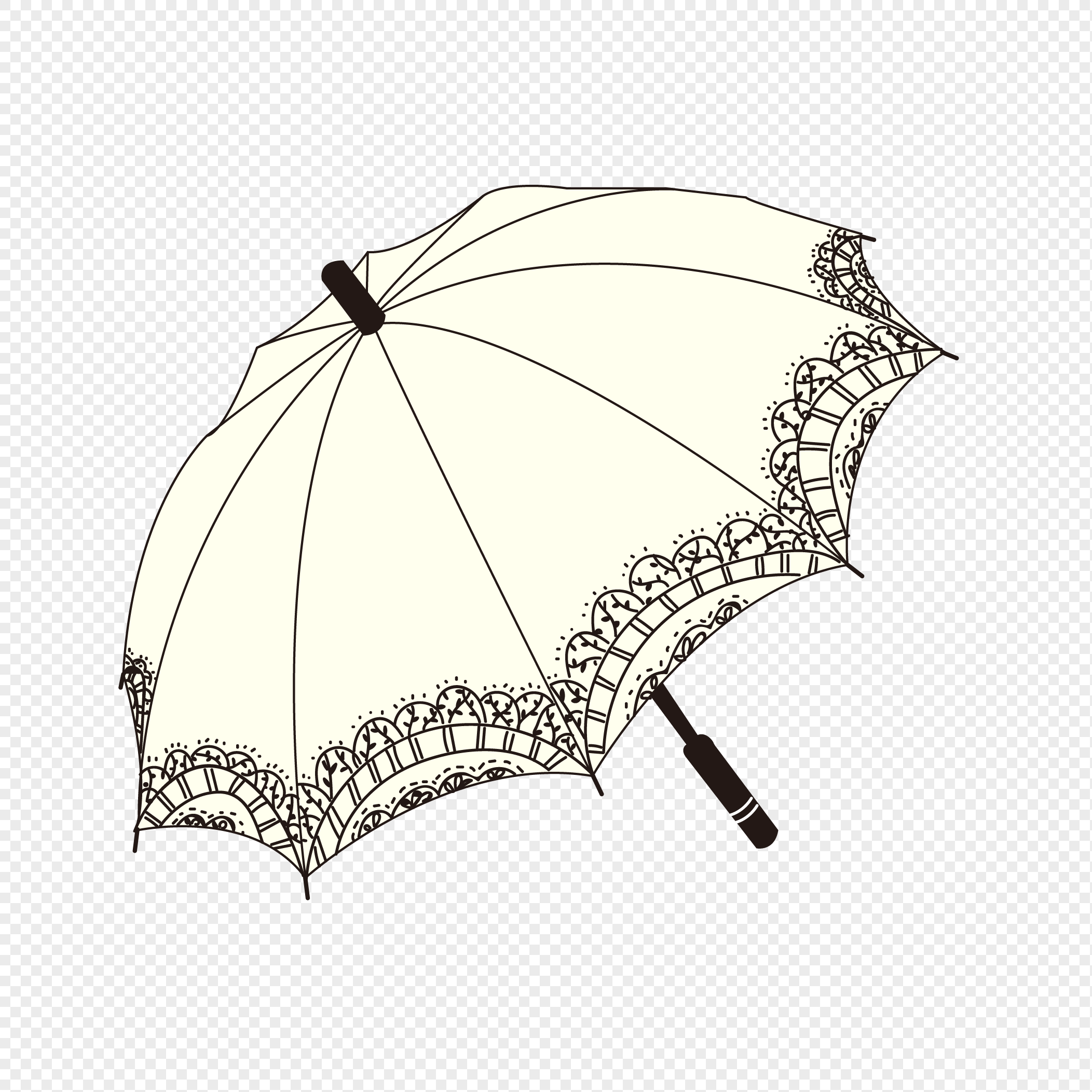 Сказочный зонтик рисунок