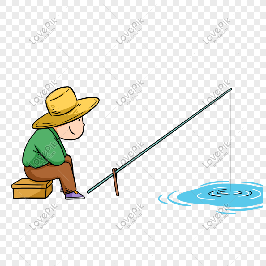 Fishing Hat Man, Fish Man, Fish, Hat PNG Picture And Clipart Image