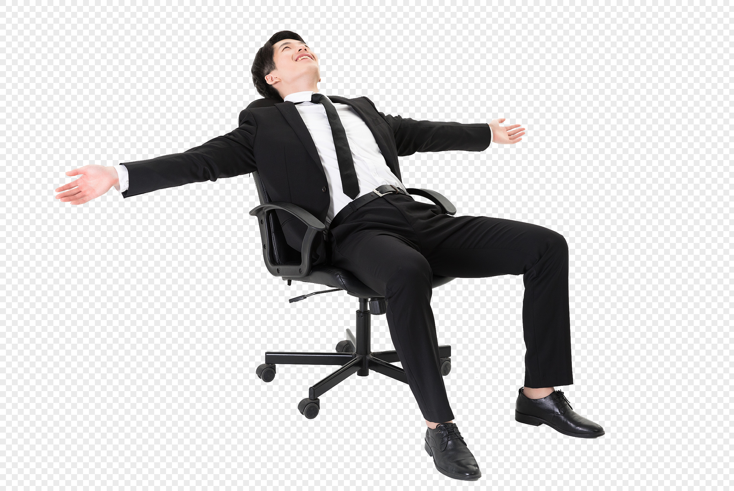 Businessmen in Chair PNG