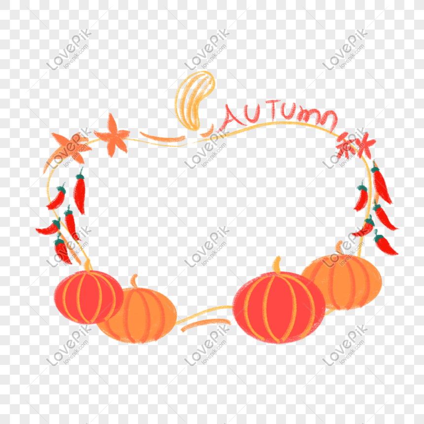 Pumpkin Autumn Border Png Image Picture Free Download 401242188 Lovepik Com