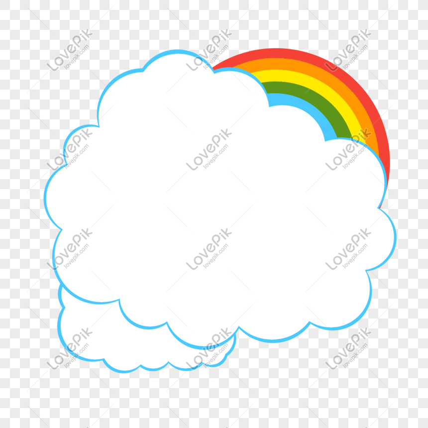 Borde De Nube De Arco Iris Imagenes De Graficos Png Gratis Lovepik