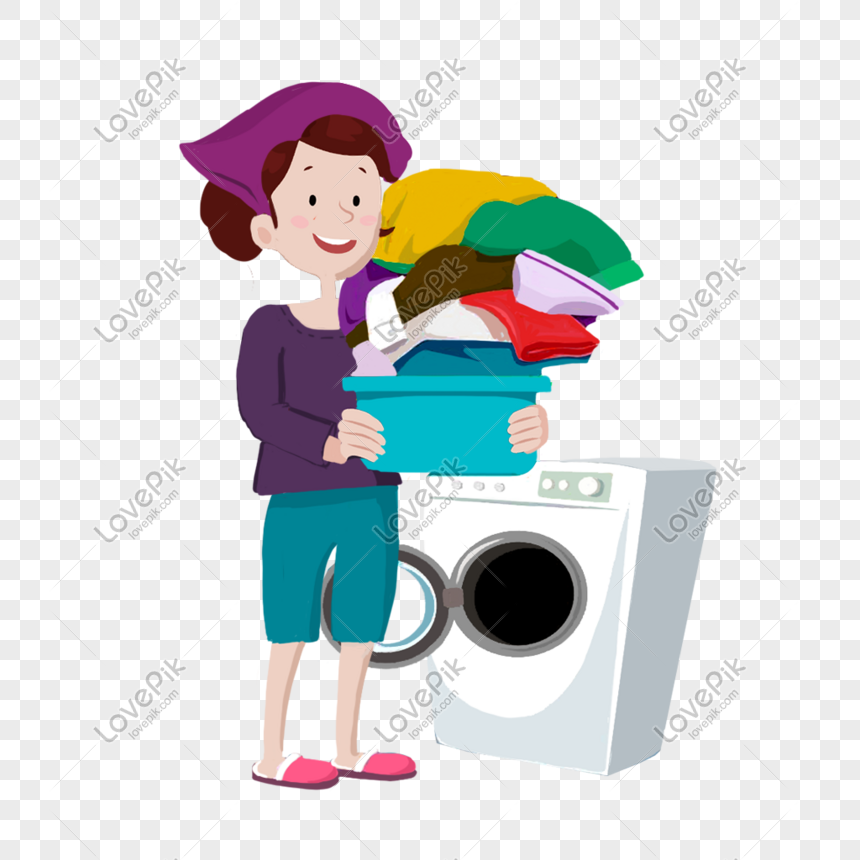 Mujer Lavando Ropa PNG Imágenes Gratis - Lovepik
