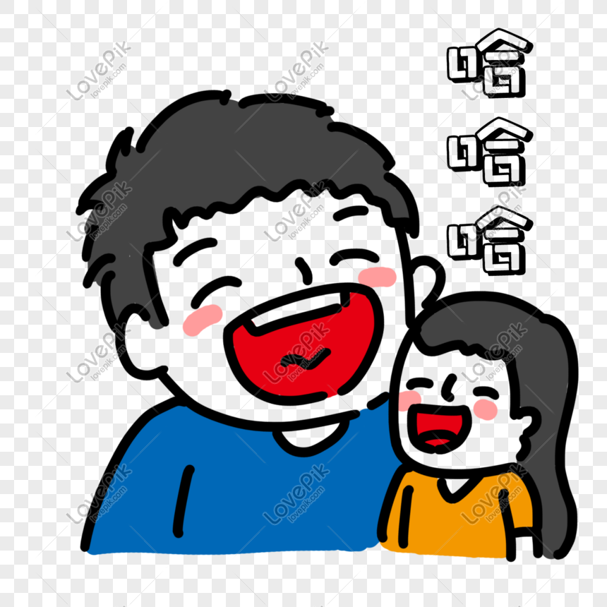 Ayah Dan Anak Perempuannya Tertawa Dan Tertawa Png Grafik Gambar Unduh Gratis Lovepik