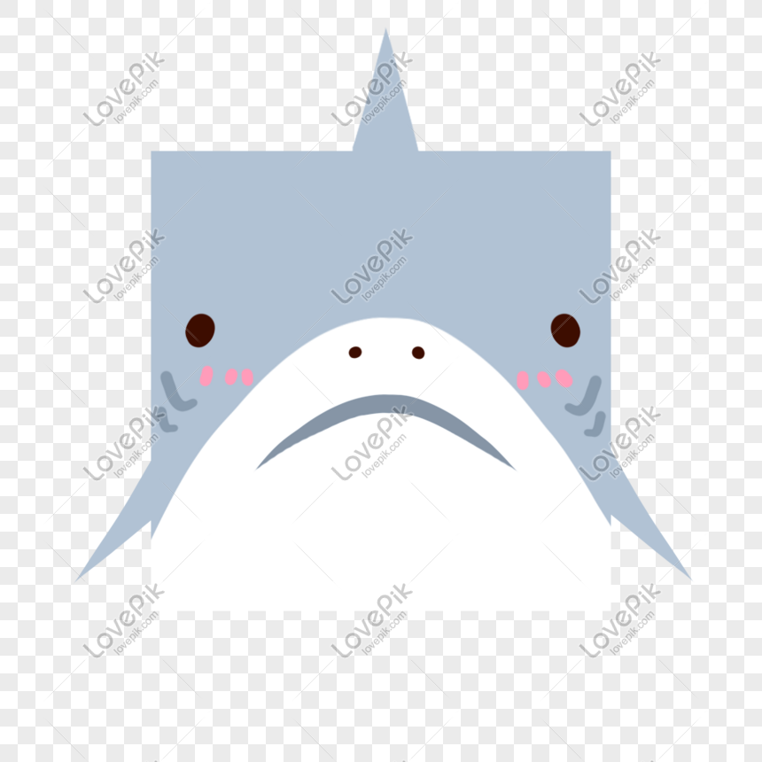 Dibujos Animados Cuadrados De Tiburones PNG Imágenes Gratis - Lovepik