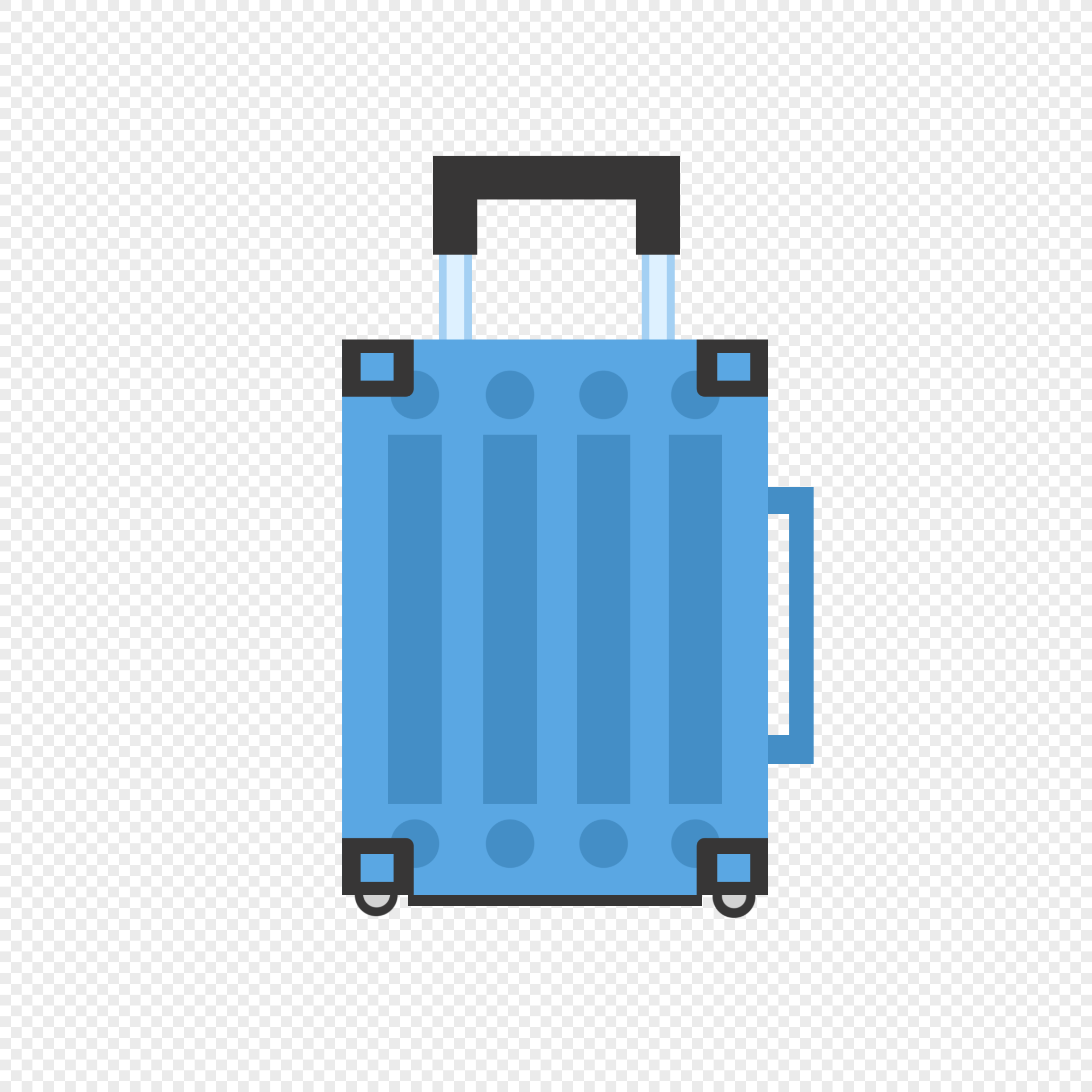 Blue Suitcase, Aesthetic Blue, Blue Light, Blue Minimalist PNG Hd ...