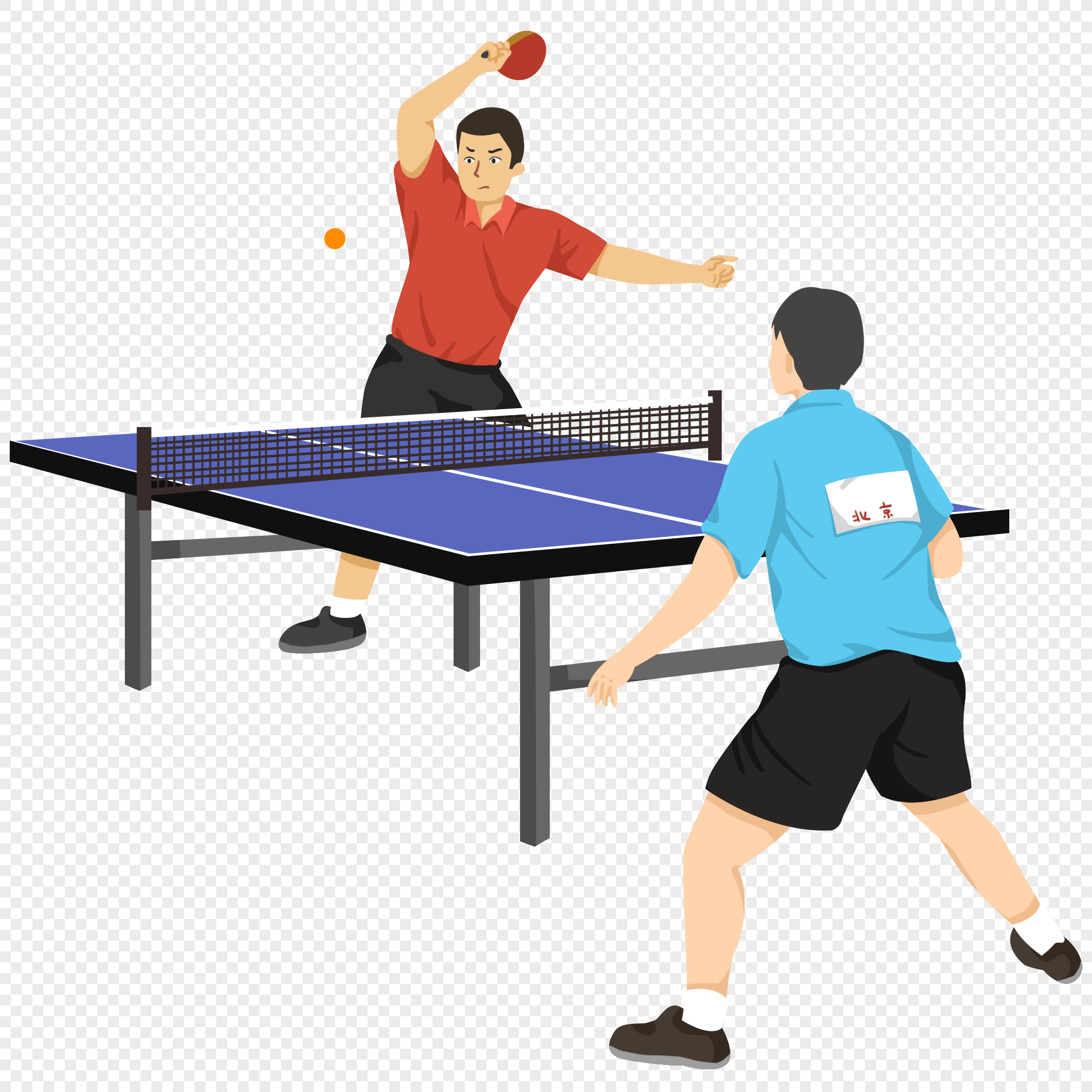 乒乓球运动员图片-乒乓球运动员素材免费下载-包图网