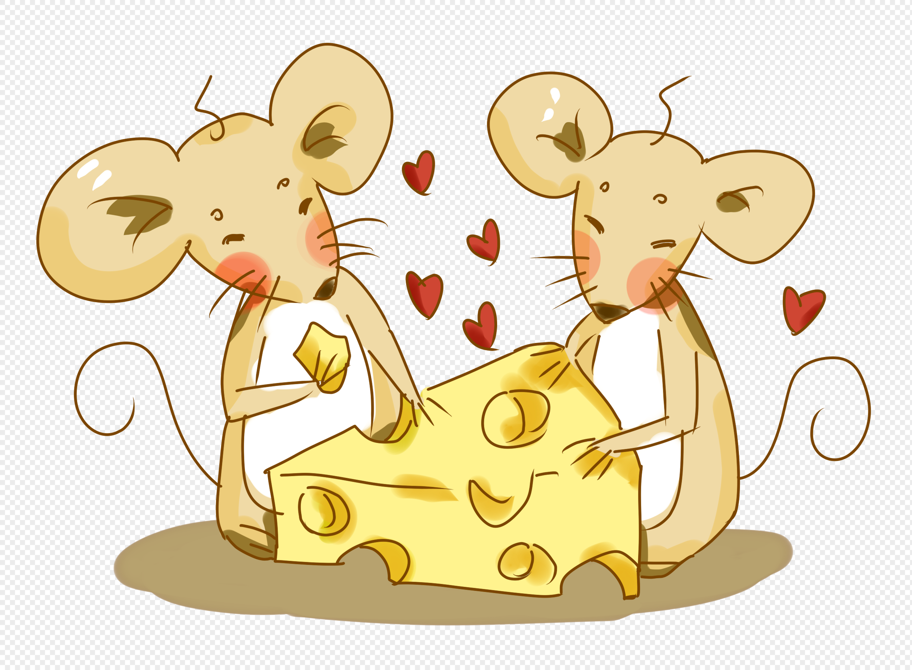 Мышонок крадет сыр