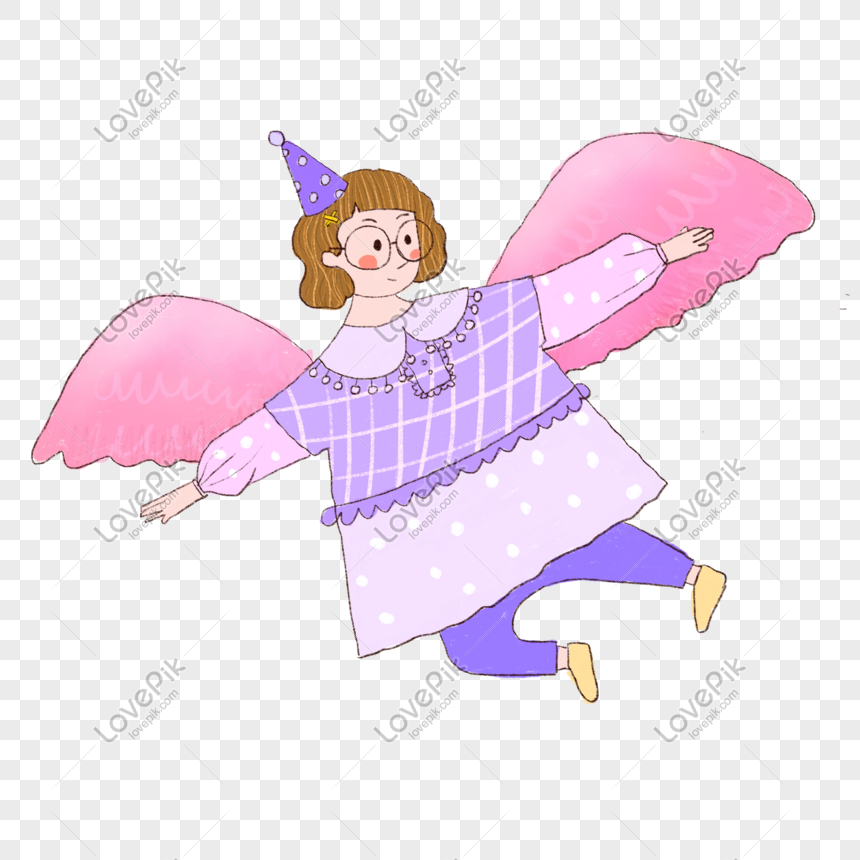 Hand Drawn Cartoon Cute Angel PNG Transparent Image And Clipart Image For  Free Download - Lovepik | 401261477