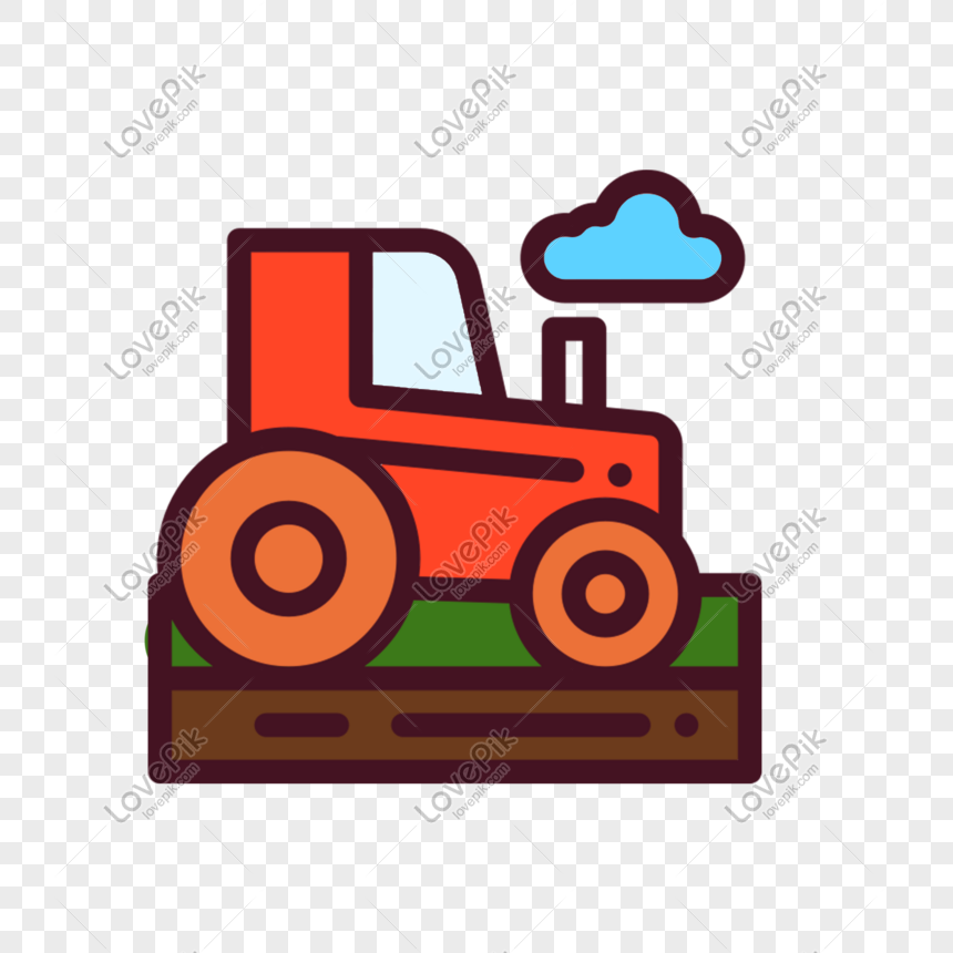 Cartoon Tractor Creative Illustration PNG Transparent And Clipart Image For  Free Download - Lovepik | 401264006