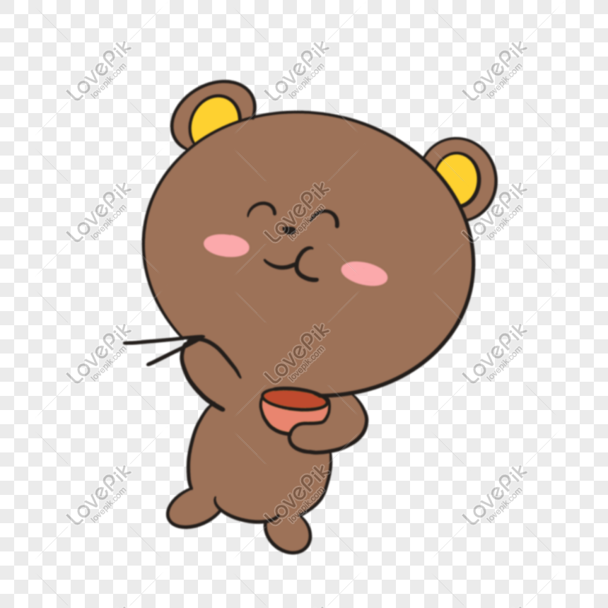 Gambar Kartun Beruang Coklat