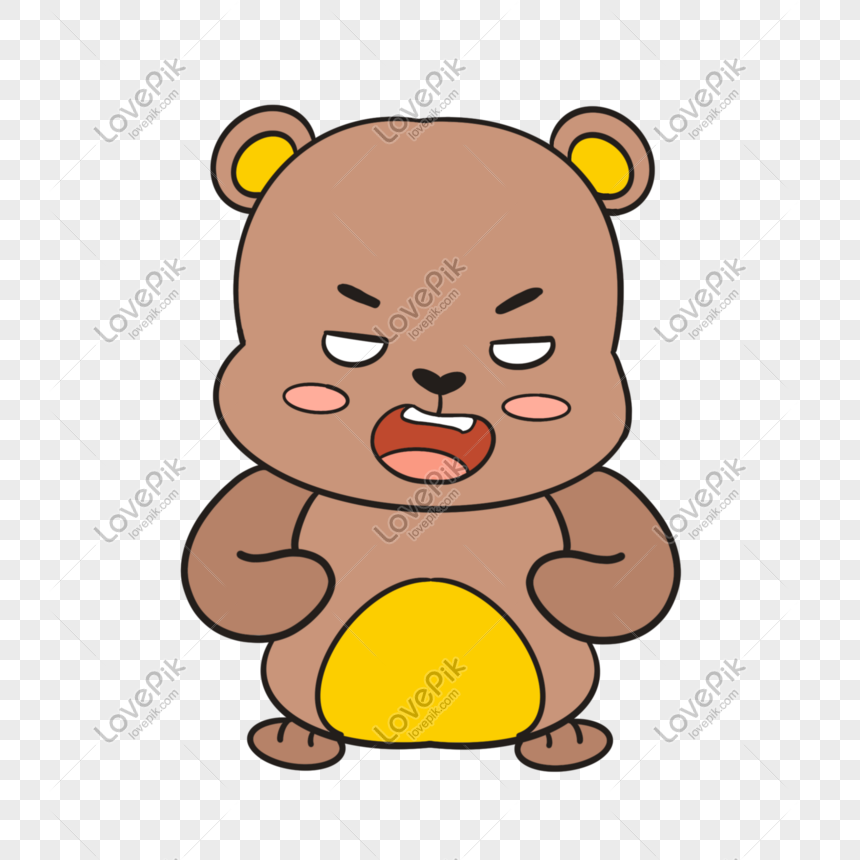Cartoon Fat Bear Angry Illustration PNG Image And Clipart Image For Free  Download - Lovepik | 401267368