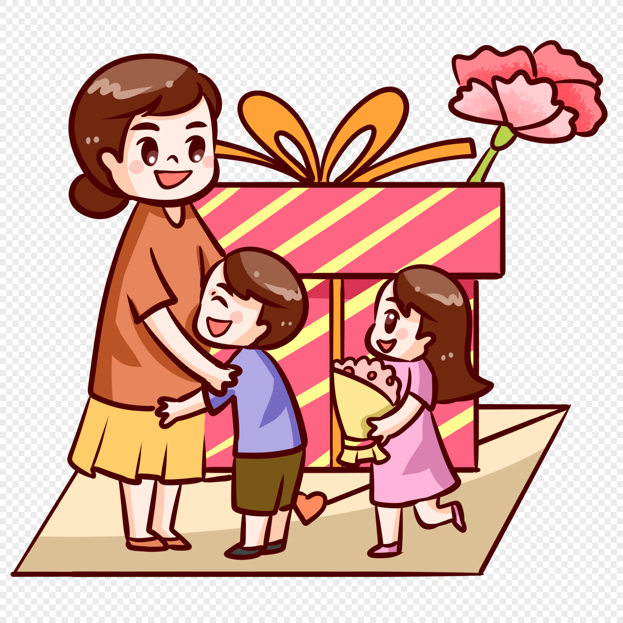 Asian Kid Give Gift Mom: Over 15 Royalty-Free Licensable Stock Vectors &  Vector Art