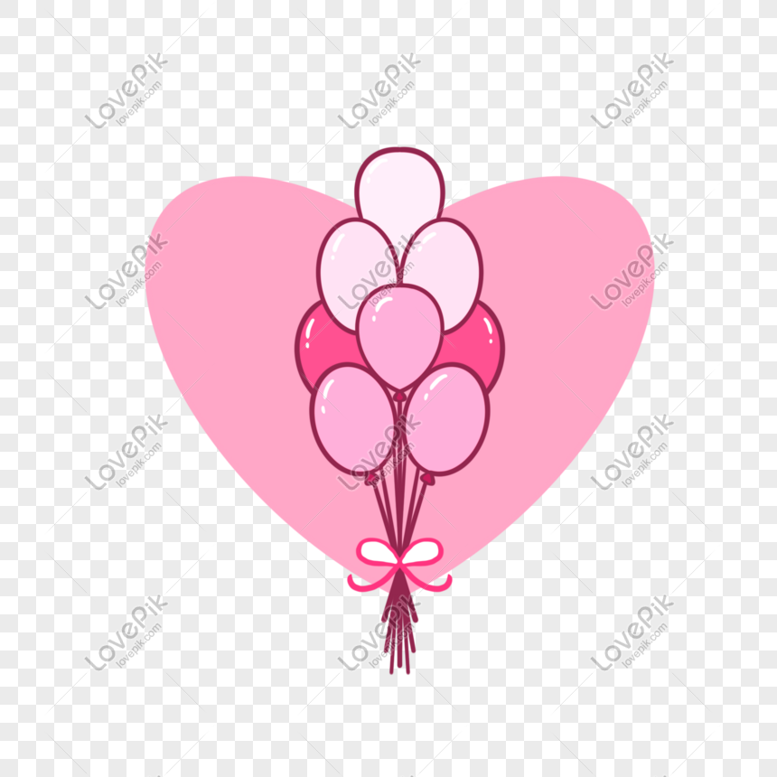 cartoon hand drawn romantic pink balloons png image picture free download 401272660 lovepik com cartoon hand drawn romantic pink