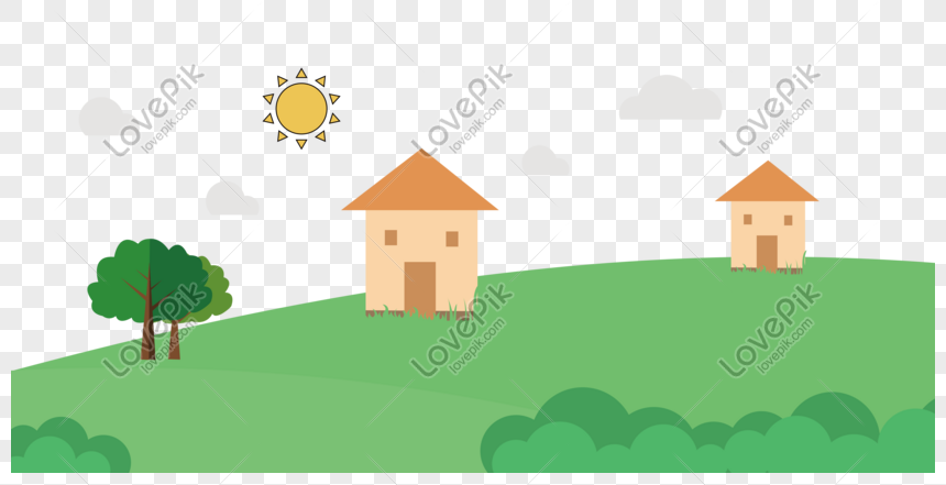 Cartoon Grass Small House Vector PNG Free Download And Clipart Image For  Free Download - Lovepik | 401274393