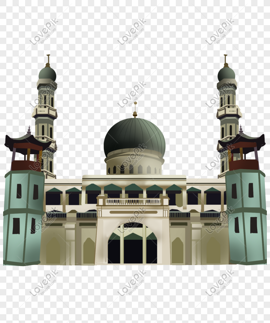 Masjid Agung Xining Di Xining Xining Png Grafik Gambar Unduh