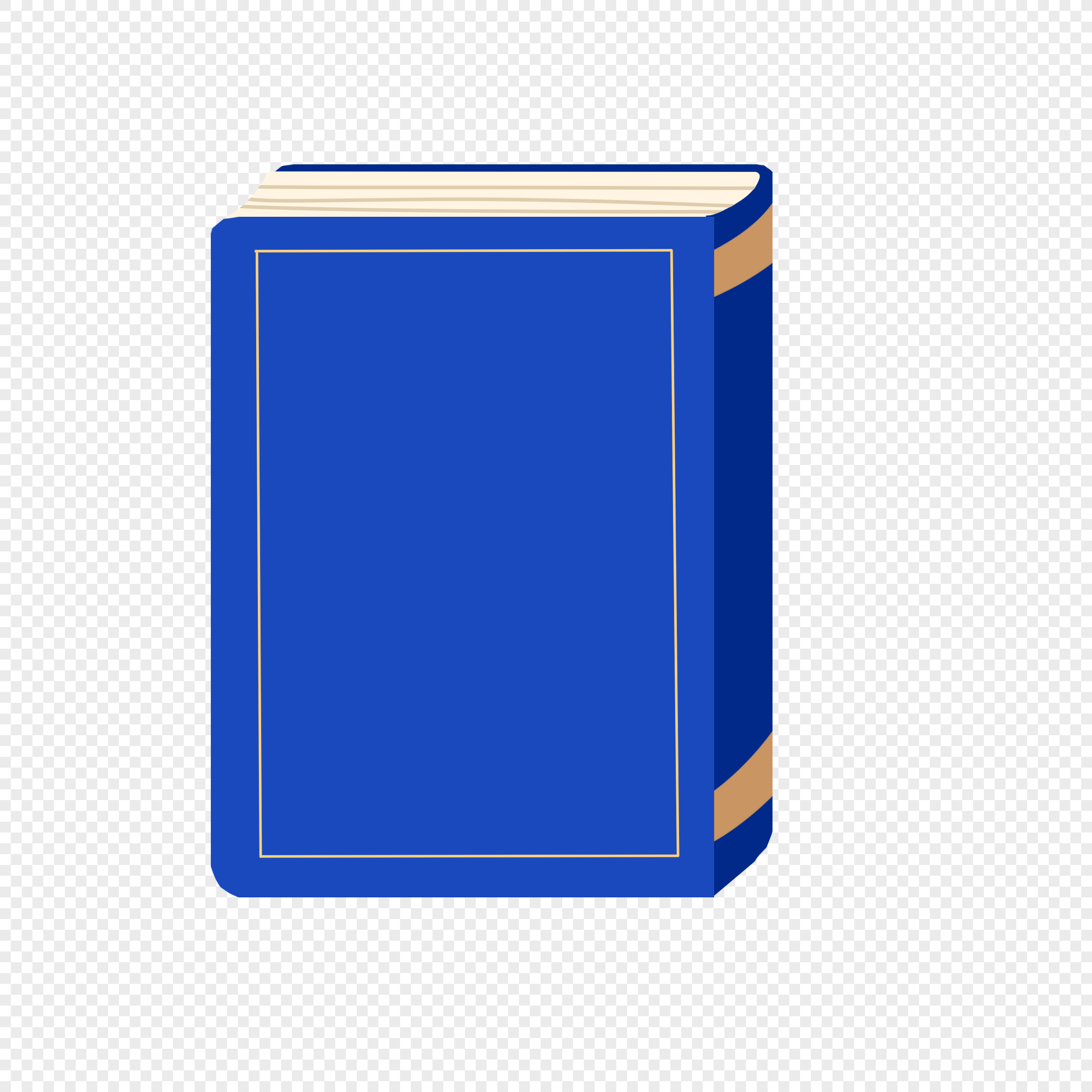 Символ коробка с книгами синий цвет