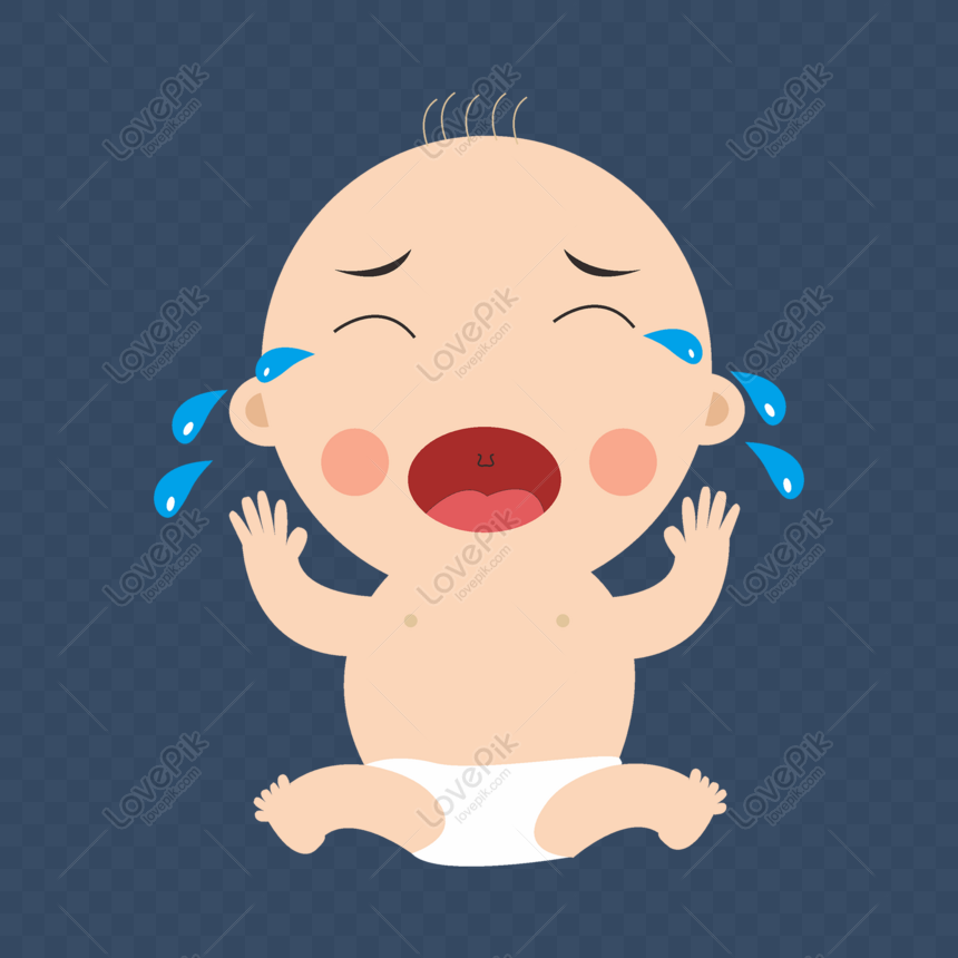Cartoon Crying Baby PNG Image And Clipart Image For Free Download - Lovepik  | 401278478