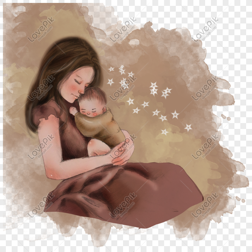 Mother Holding A Child Png Image Psd File Free Download Lovepik 401279320