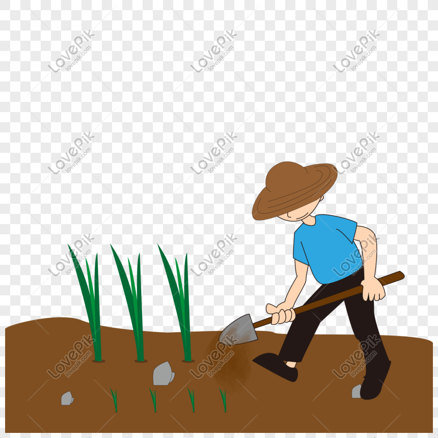 Farmer Sowing, Farm Drawing, Shovel, Farmers PNG Transparent Background ...