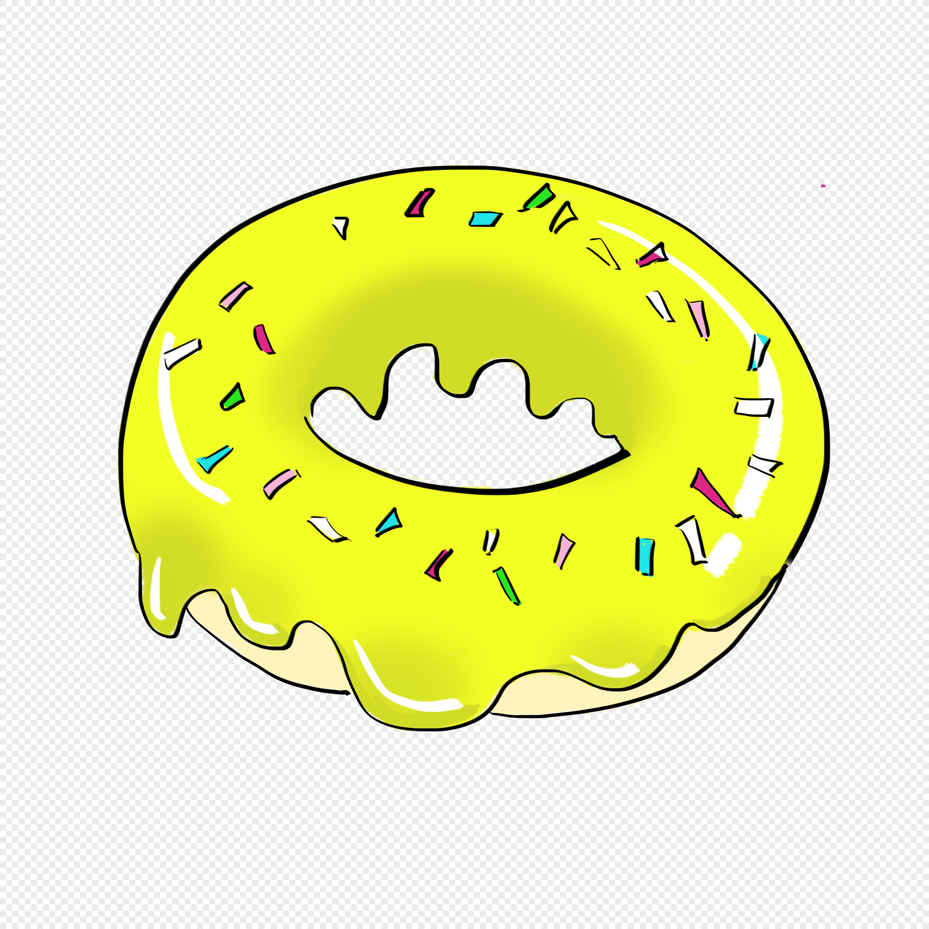 甜甜圈|插画|插画习作|茶白猫 - 原创作品 - 站酷 (ZCOOL)