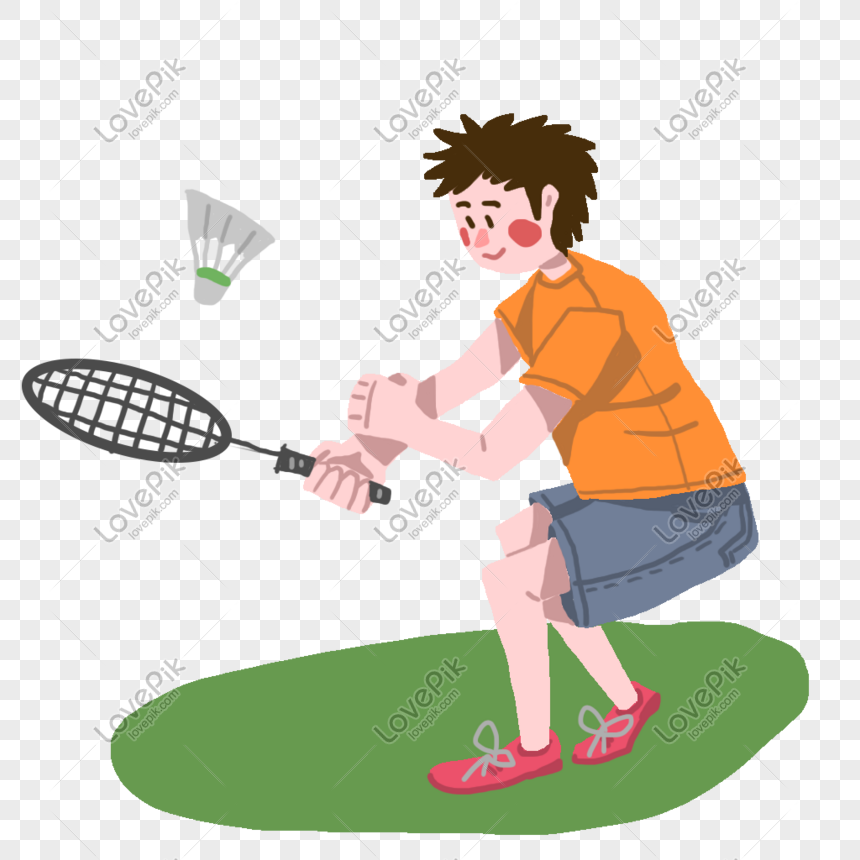 Badminton Player PNG Free Download And Clipart Image For Free Download -  Lovepik | 401285343