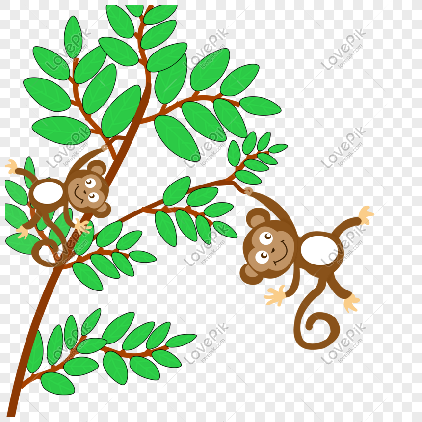 Monkey Climbing Tree, Tree, Monkey, Monkey Silhouette PNG Transparent  Background And Clipart Image For Free Download - Lovepik
