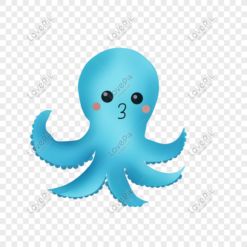 Blue Octopus PNG Free Download And Clipart Image For Free Download -  Lovepik | 401287113