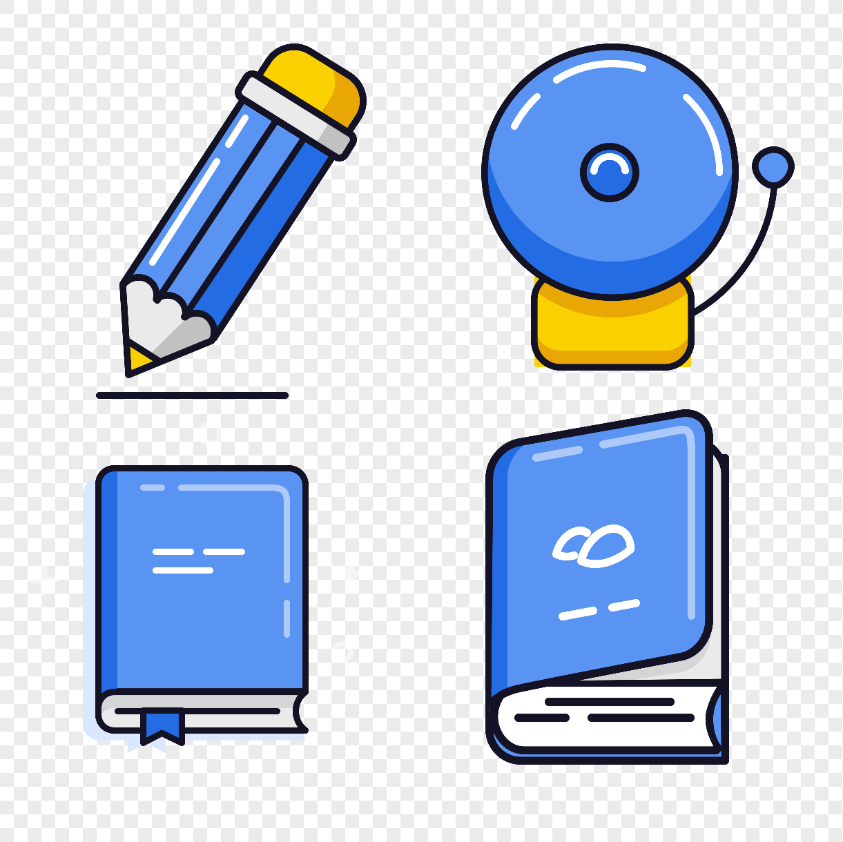 Stationery book icon free vector illustration material, material, book, icon png picture