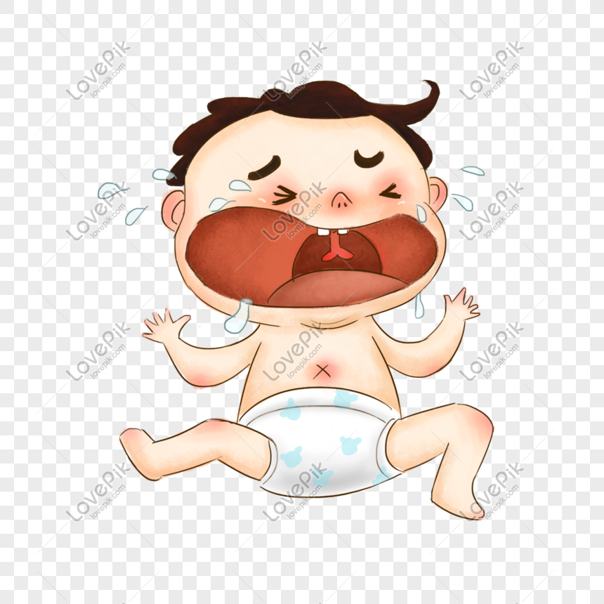 Vecteur de bébé qui pleure à télécharger gratuitement