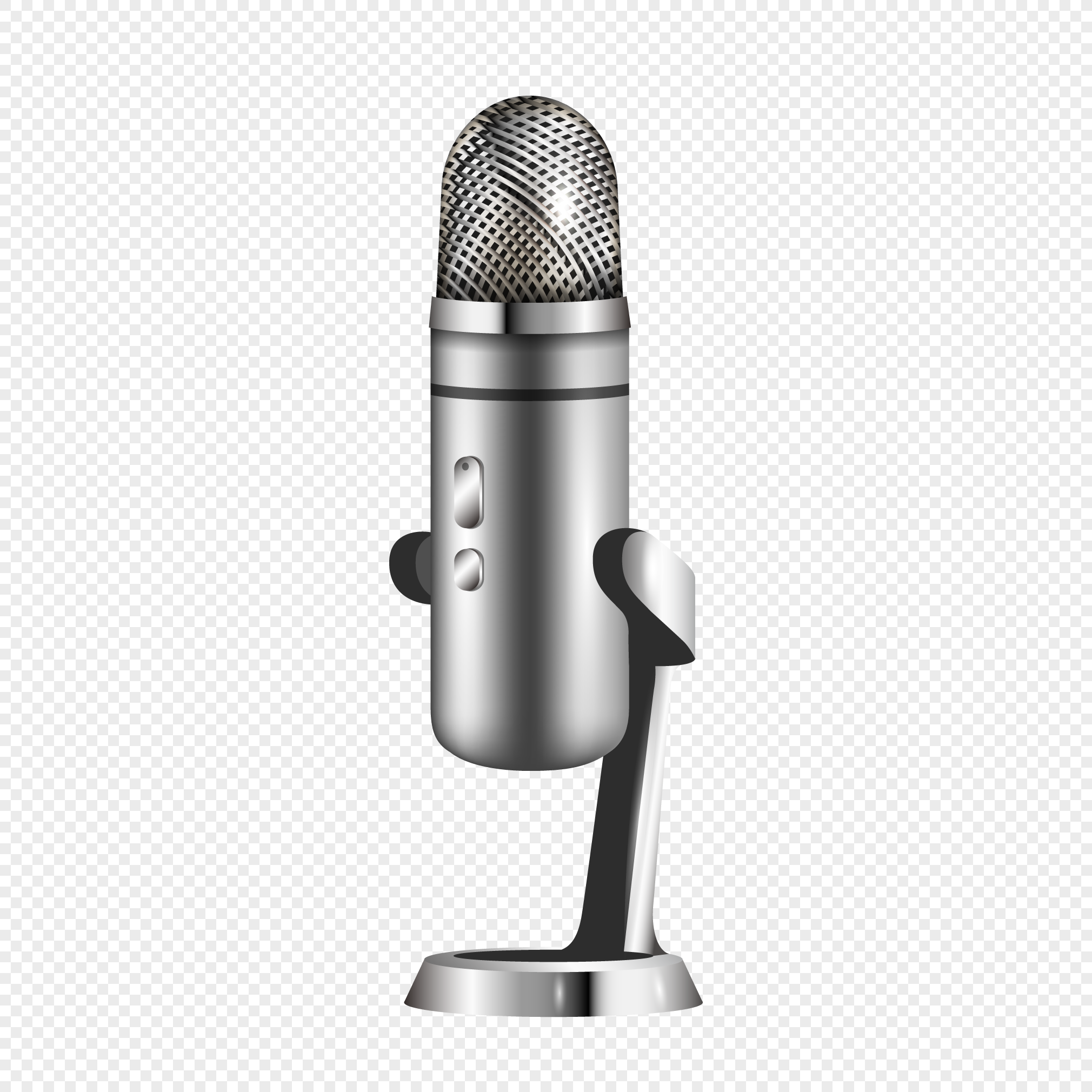 Retro realistic bracket microphone png image_picture free download ...