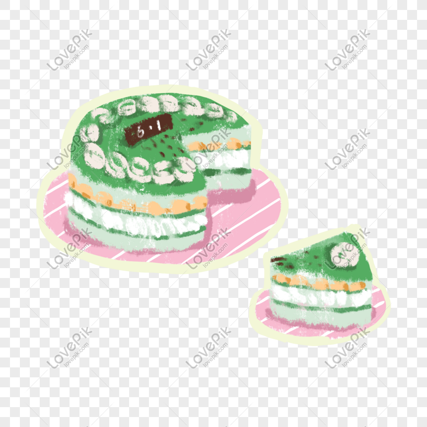 Cute Matcha Cake Png Image Picture Free Download Lovepik Com