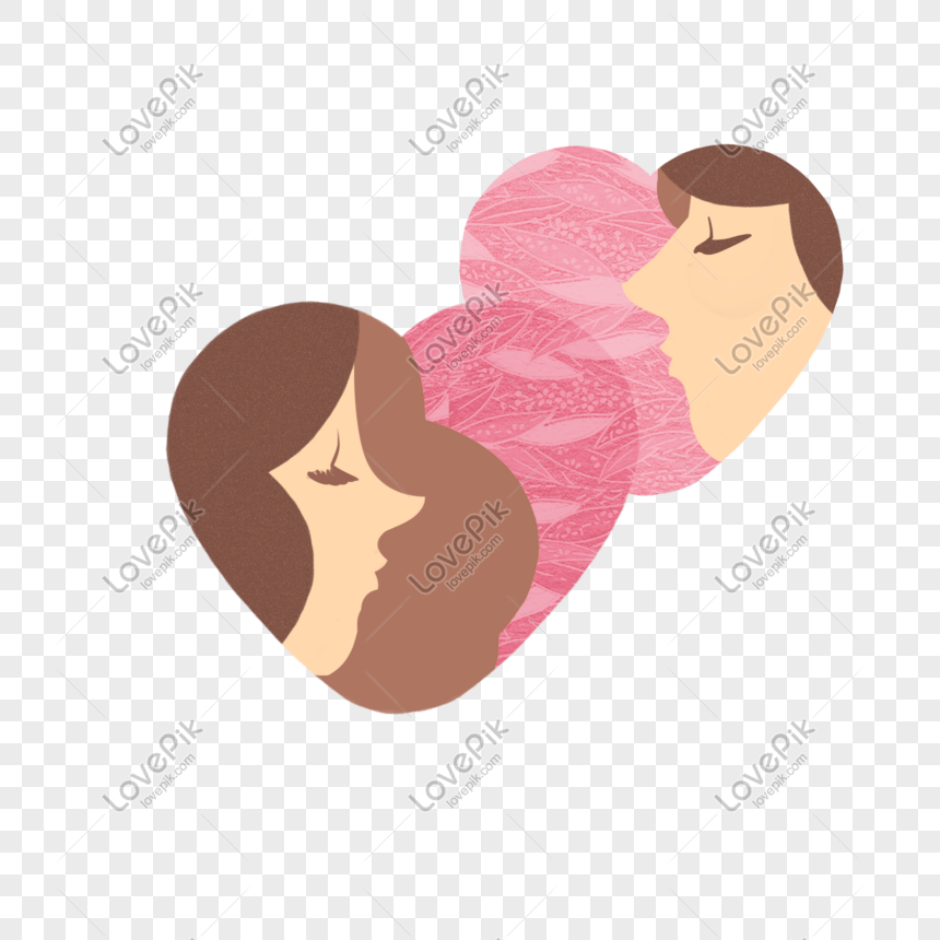 Couple Kissing Love Illustration Png Image Psd File Free Download Lovepik