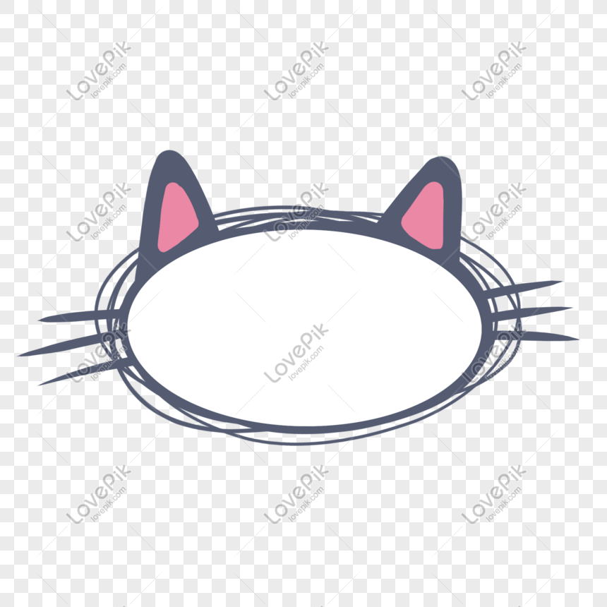 Cat Round Border Png Image Psd File Free Download Lovepik